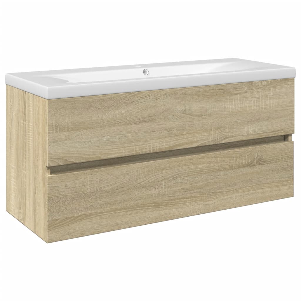 Set Mobili da Bagno 2 pz in Ceramica e Legno Multistrato 3307661