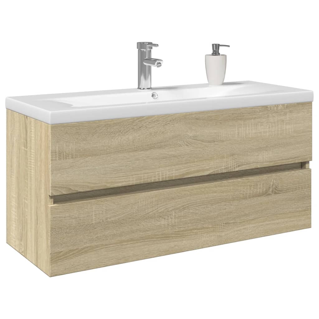 Set Mobili da Bagno 2 pz in Ceramica e Legno Multistrato 3307661