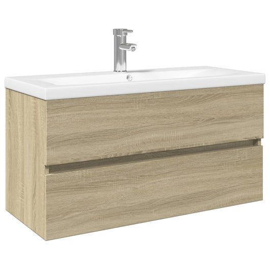 Set Mobili da Bagno 2 pz in Ceramica e Legno Multistrato 3307664