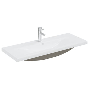 Set Mobili da Bagno 2 pz in Ceramica e Legno Multistrato 3307665