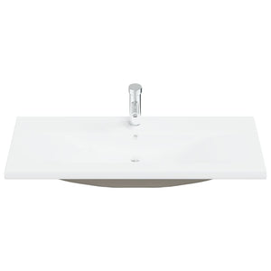 Set Mobili da Bagno 2 pz in Ceramica e Legno Multistrato 3307665