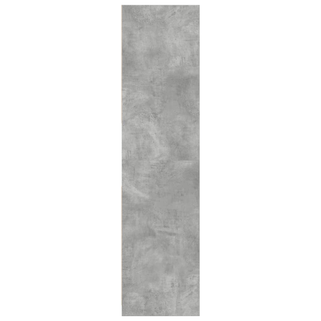 Armadio Grigio Cemento 80x50x200 cm in Legno Multistrato 3307696