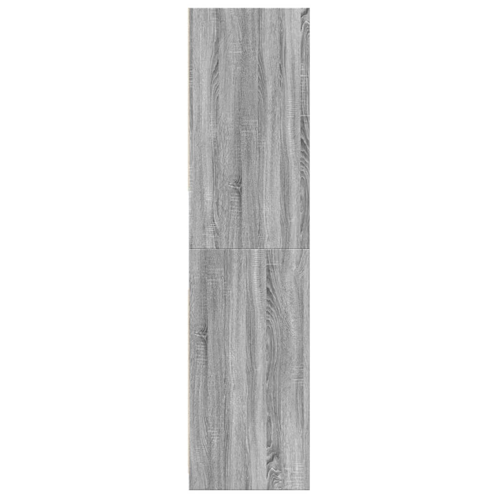 Armadio Grigio Sonoma 80x50x200 cm in Legno Multistrato 3307698