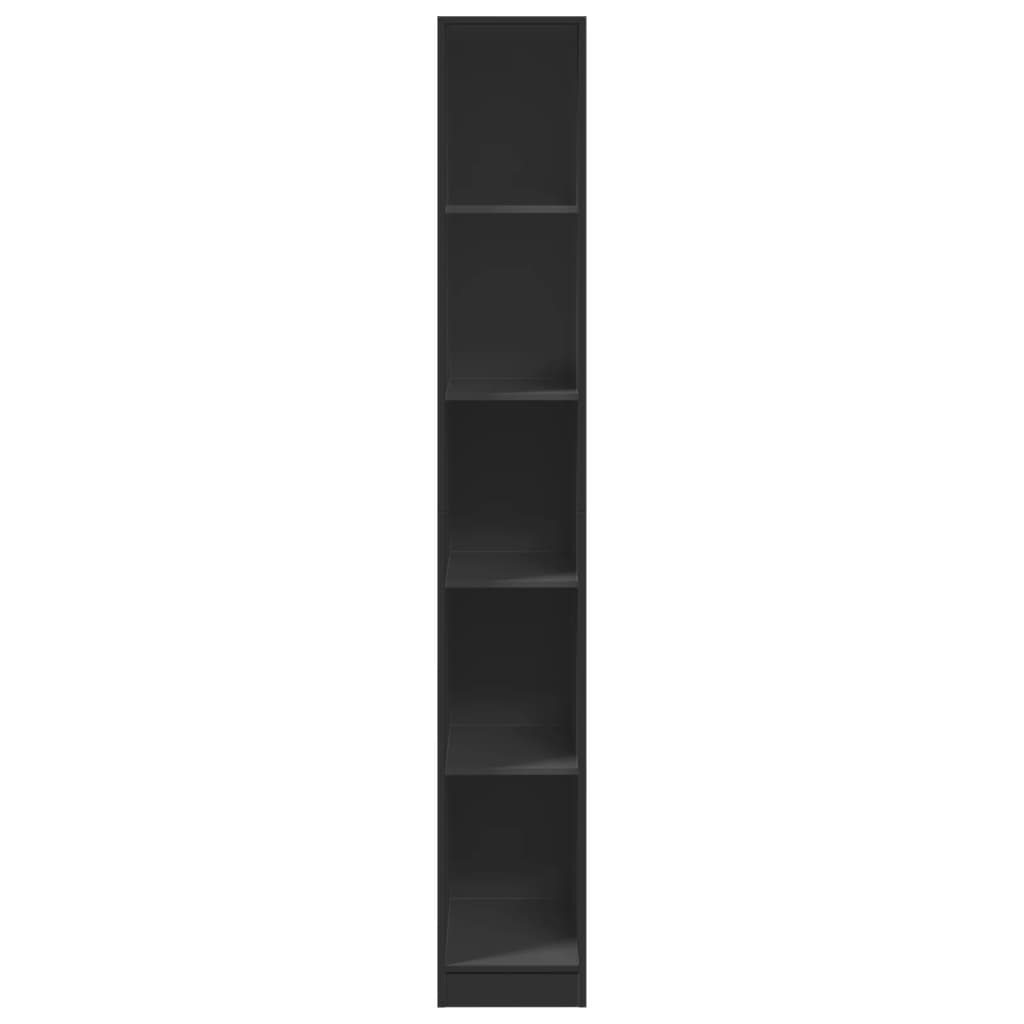 Armadio Nero 30x50x200 cm in Legno Multistrato 3307703