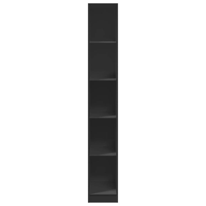 Armadio Nero 30x50x200 cm in Legno Multistrato 3307703