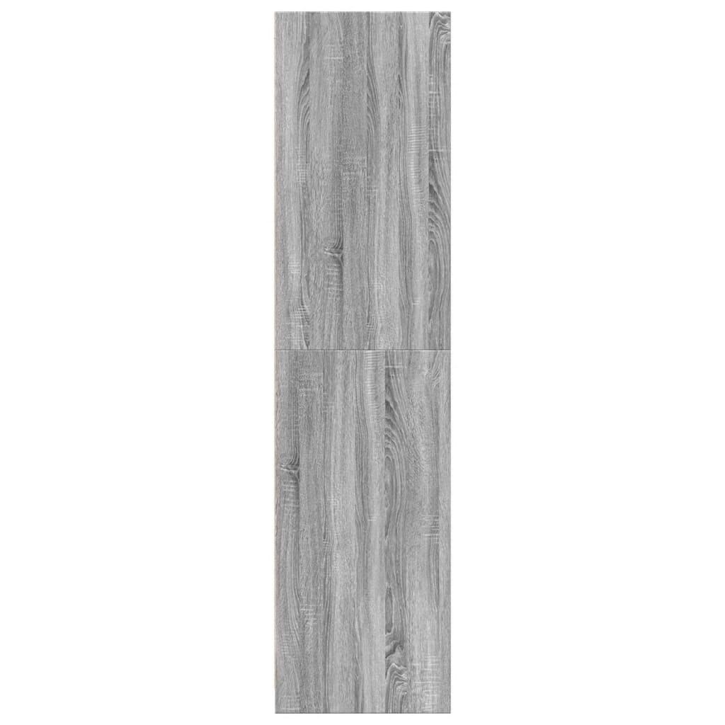 Armadio Grigio Sonoma 80x50x200 cm in Legno Multistrato 3307761