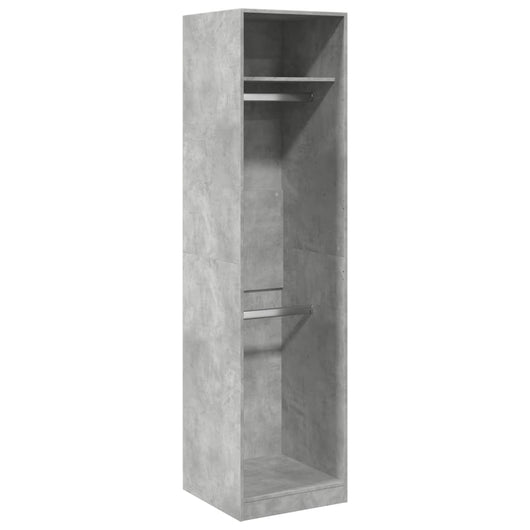 Armadio Grigio Cemento 50x50x200 cm in Legno Multistrato 3307786