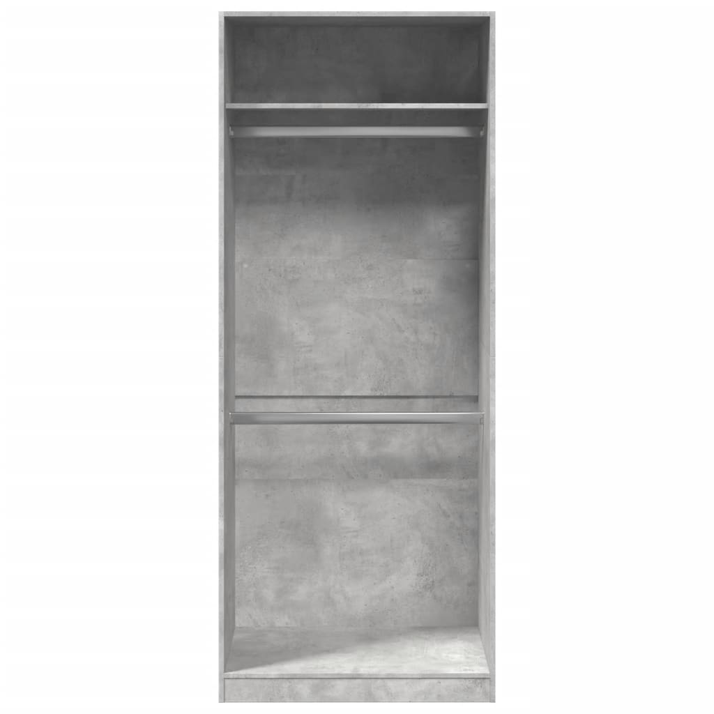 Armadio Grigio Cemento 80x50x200 cm in Legno Multistrato 3307795