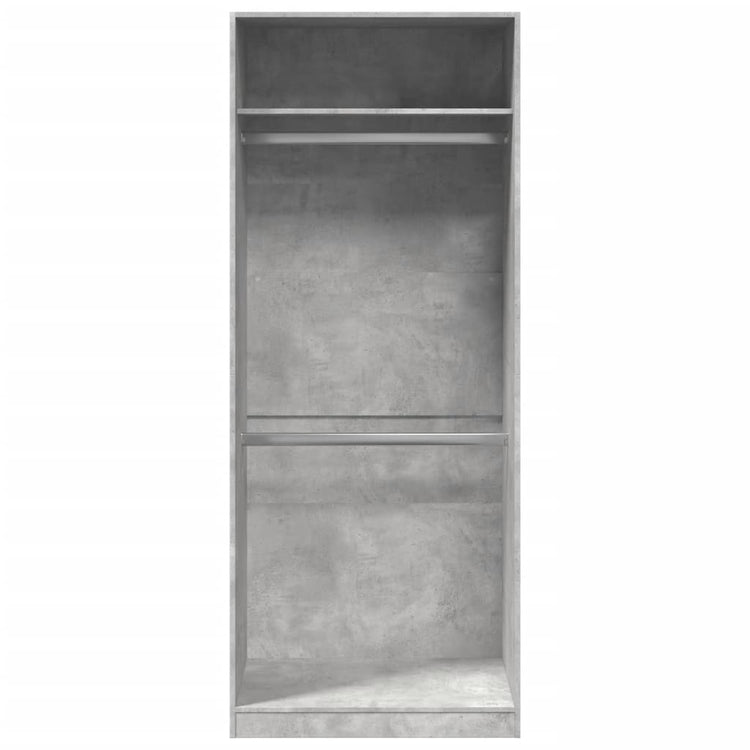 Armadio Grigio Cemento 80x50x200 cm in Legno Multistrato 3307795