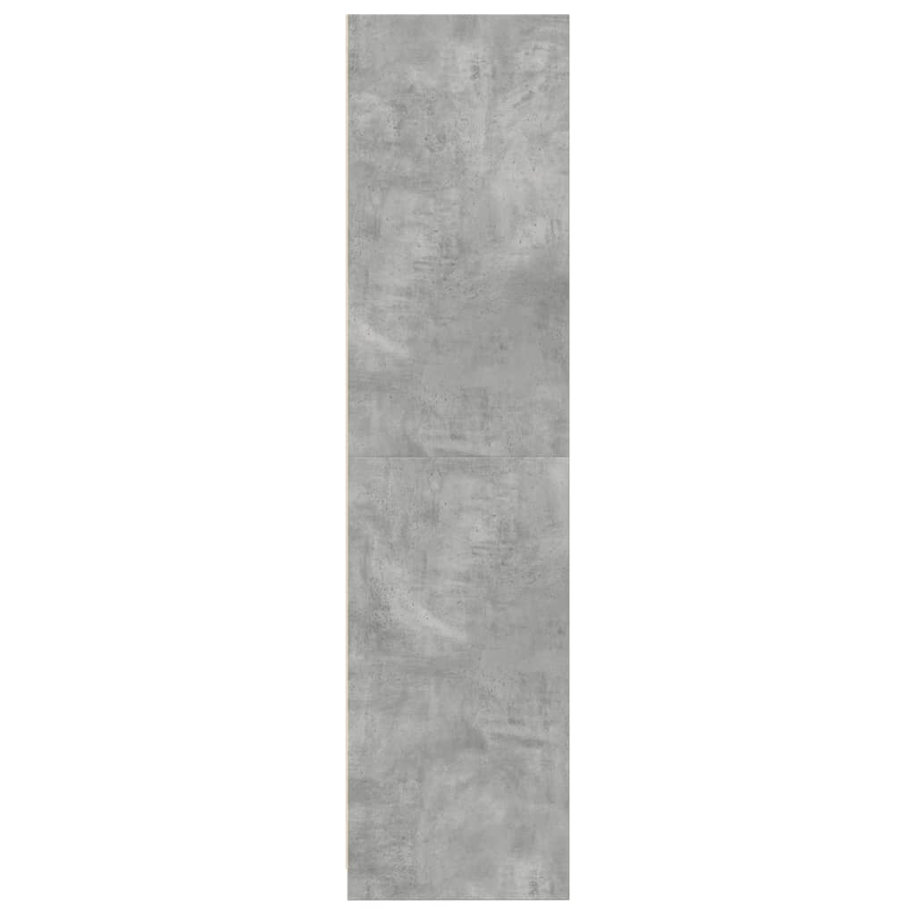 Armadio Grigio Cemento 100x50x200 cm in Legno Multistrato 3307804