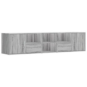 Mobile Angolare Grigio Sonoma 200x40x45cm in Truciolato 3307833