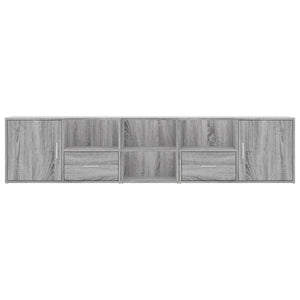 Mobile Angolare Grigio Sonoma 200x40x45cm in Truciolato 3307833