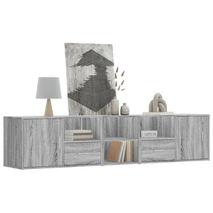 Mobile Angolare Grigio Sonoma 200x40x45cm in Truciolato 3307833