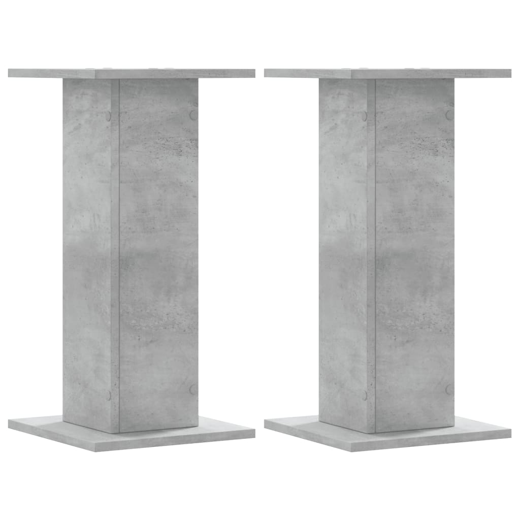 Supporti per Piante 2 pz Grigio Cemento 30x30x60 cm Truciolato 3307858