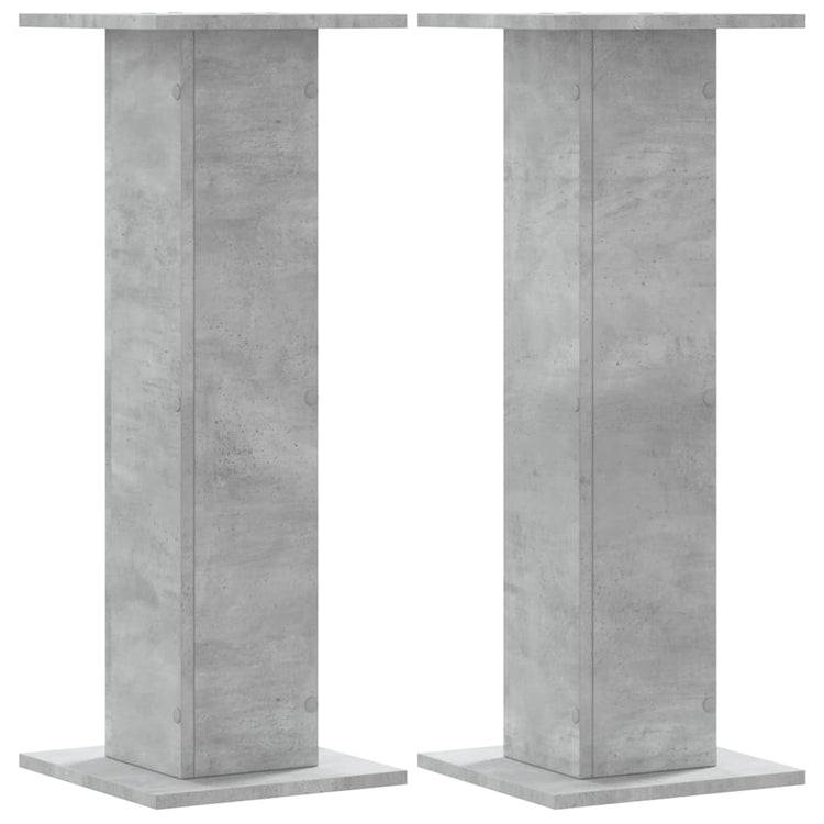 Supporti per Piante 2 pz Grigio Cemento 30x30x80 cm Truciolato 3307867