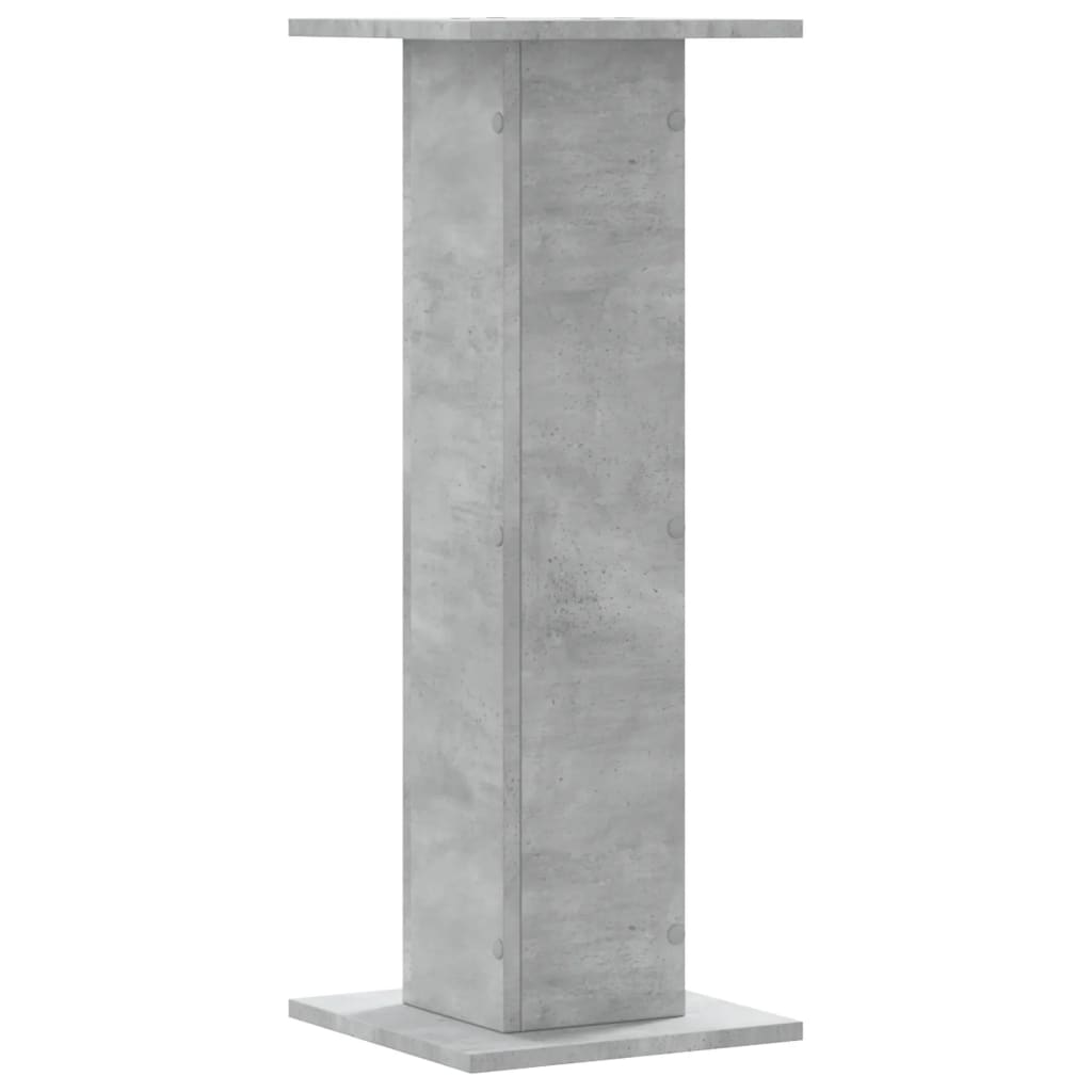 Supporti per Piante 2 pz Grigio Cemento 30x30x80 cm Truciolato 3307867