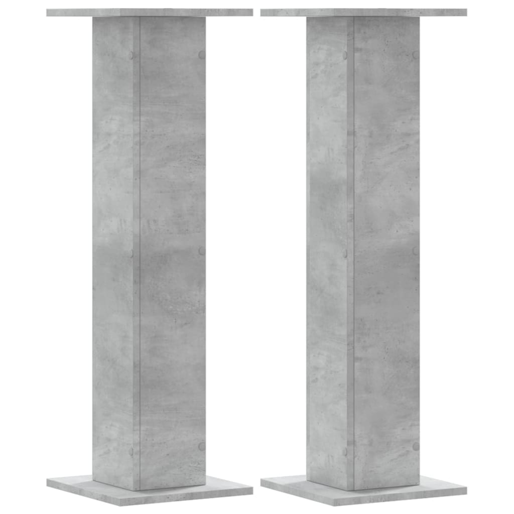 Supporti per Piante 2 pz Grigio Cemento 30x30x95 cm Truciolato 3307876