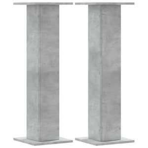 Supporti per Piante 2 pz Grigio Cemento 30x30x95 cm Truciolato 3307876