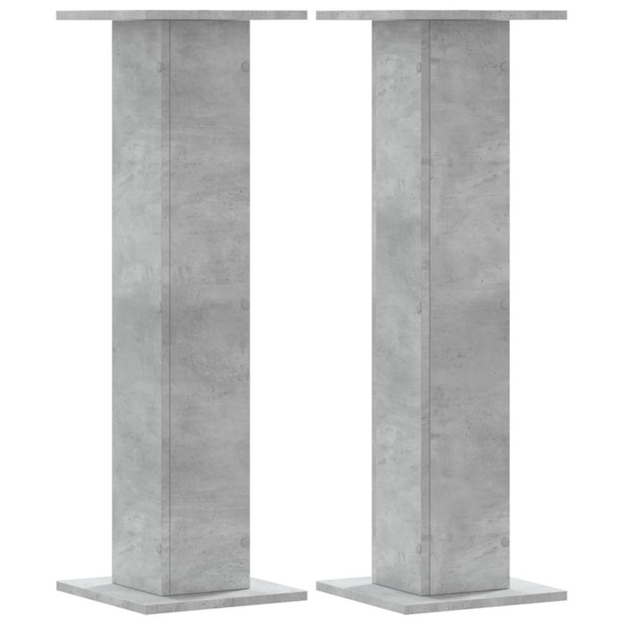 Supporti per Piante 2 pz Grigio Cemento 30x30x95 cm Truciolato 3307876