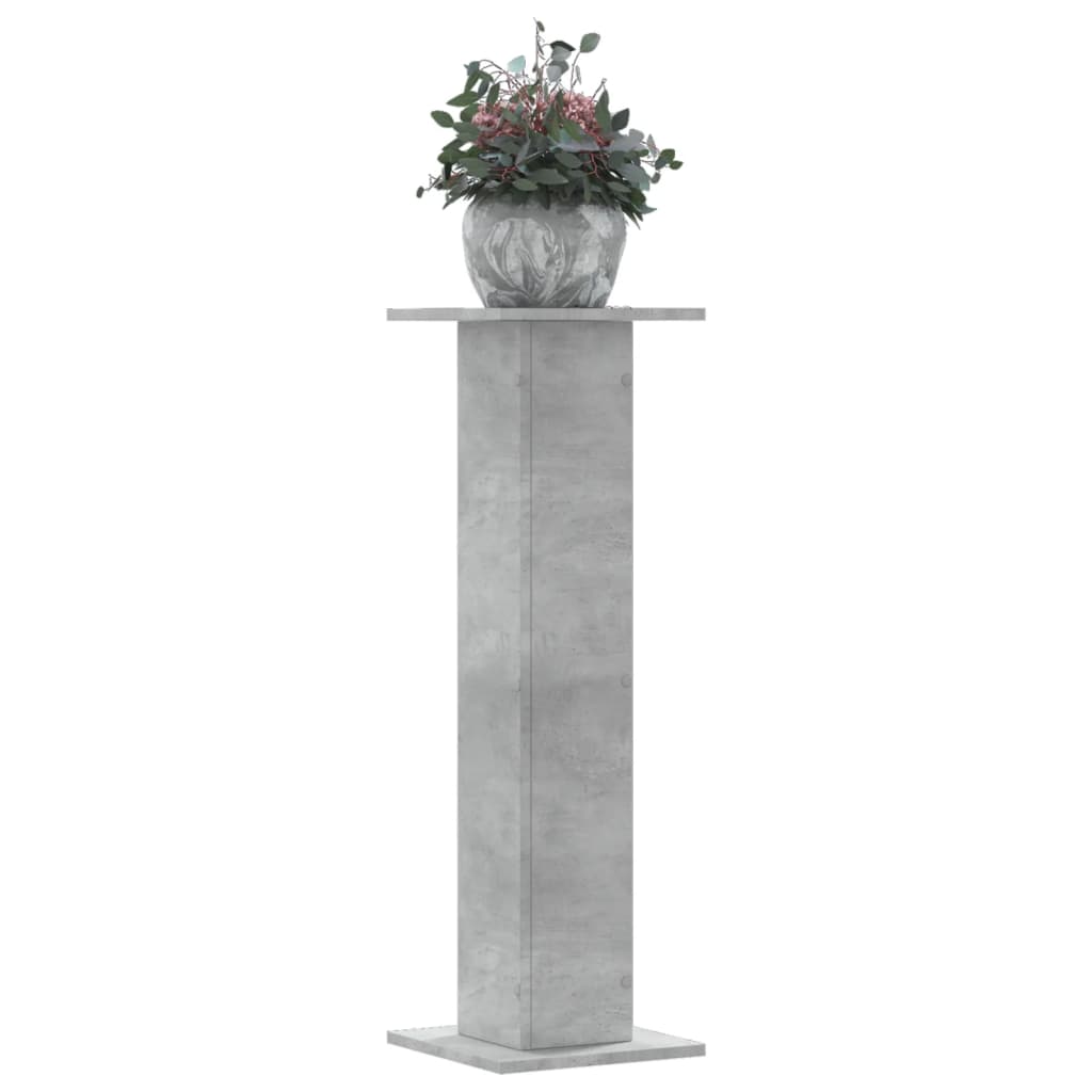 Supporti per Piante 2 pz Grigio Cemento 30x30x95 cm Truciolato 3307876