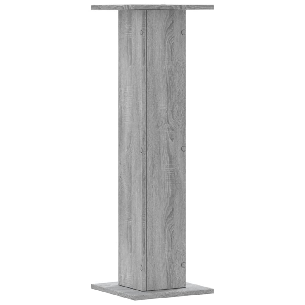 Supporti per Piante 2 pz Grigio Sonoma 30x30x95cm in Truciolato 3307878