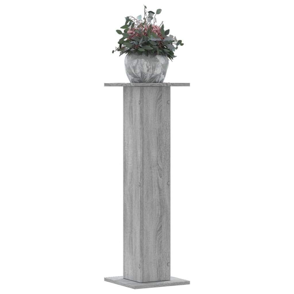 Supporti per Piante 2 pz Grigio Sonoma 30x30x95cm in Truciolato 3307878