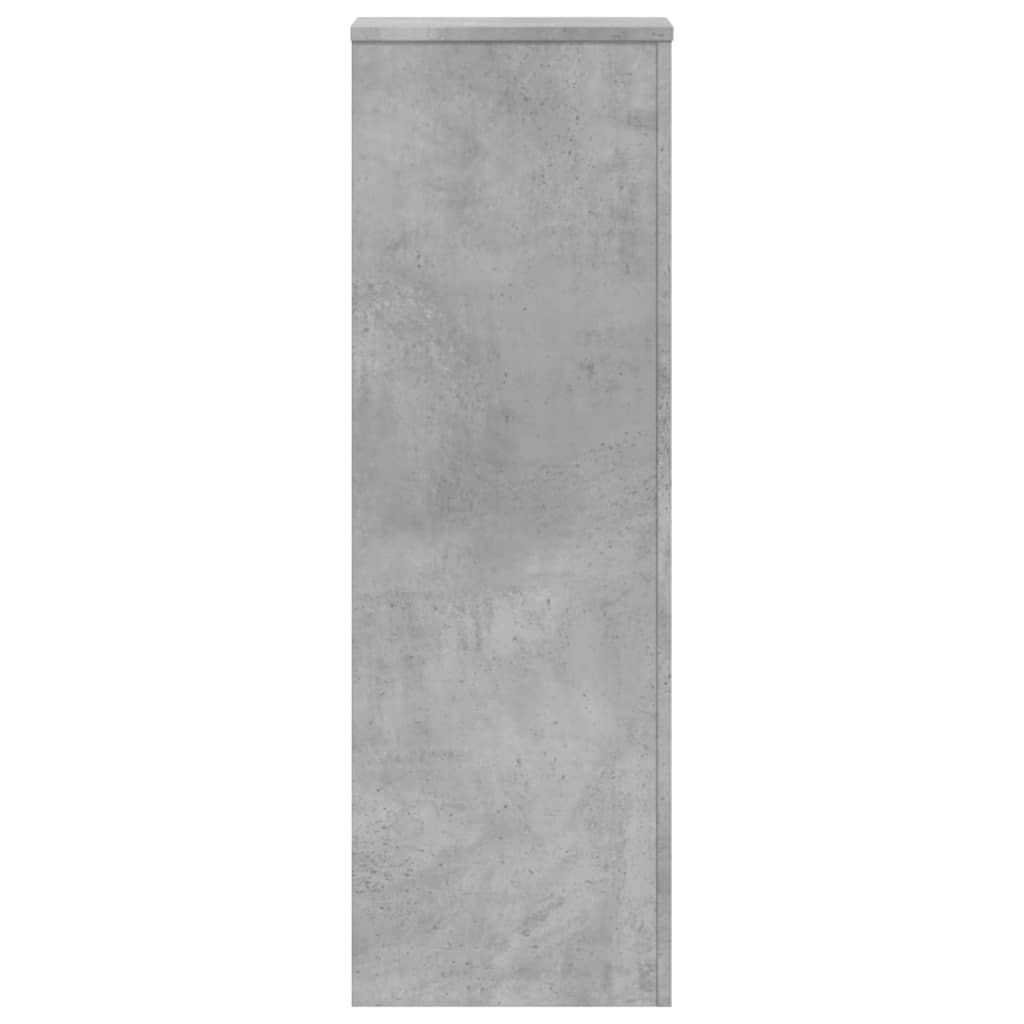 Supporti per Piante 2 pz Grigio Cemento 33x33x100cm Multistrato 3307885