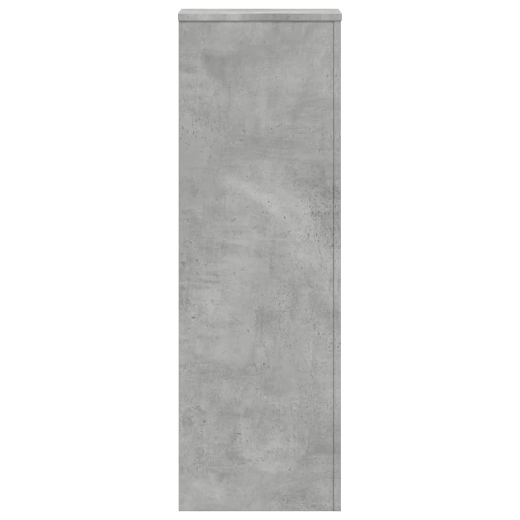 Supporti per Piante 2 pz Grigio Cemento 33x33x100cm Multistrato 3307885