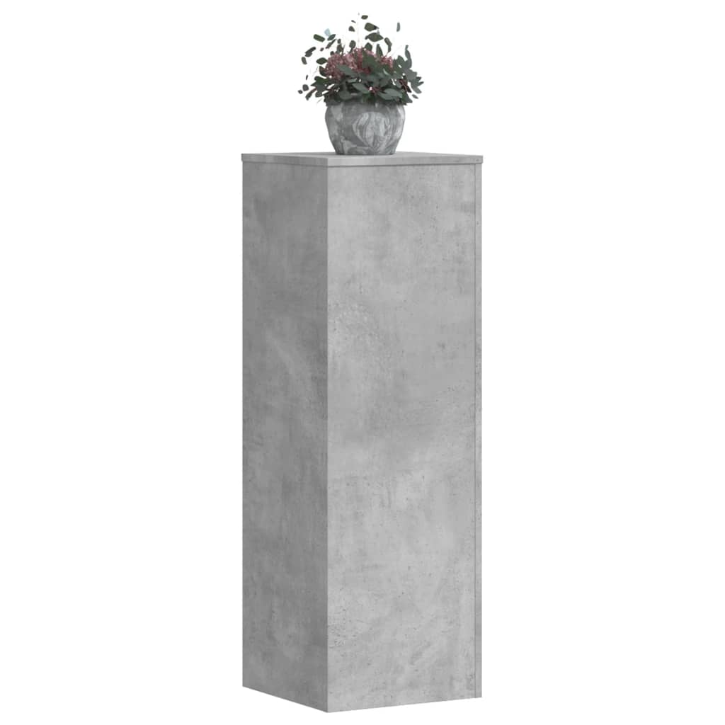 Supporti per Piante 2 pz Grigio Cemento 33x33x100cm Multistrato 3307885