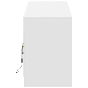 Mobile Porta TV con LED Bianco 180x34x50cm in Truciolato 3307926