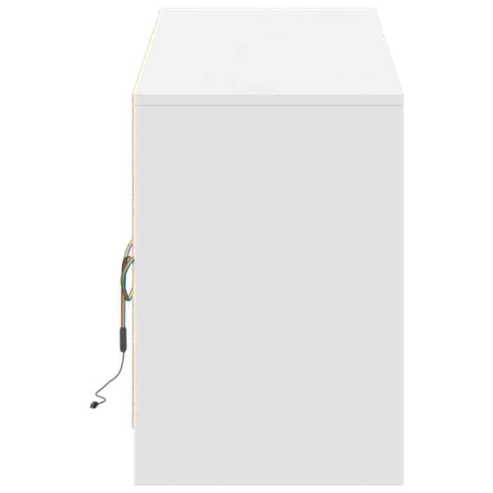 Mobile Porta TV con LED Bianco 180x34x50cm in Truciolato 3307926