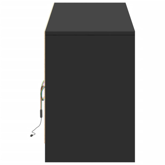 Mobile Porta TV con LED Nero 180x34x50cm in Truciolato 3307927