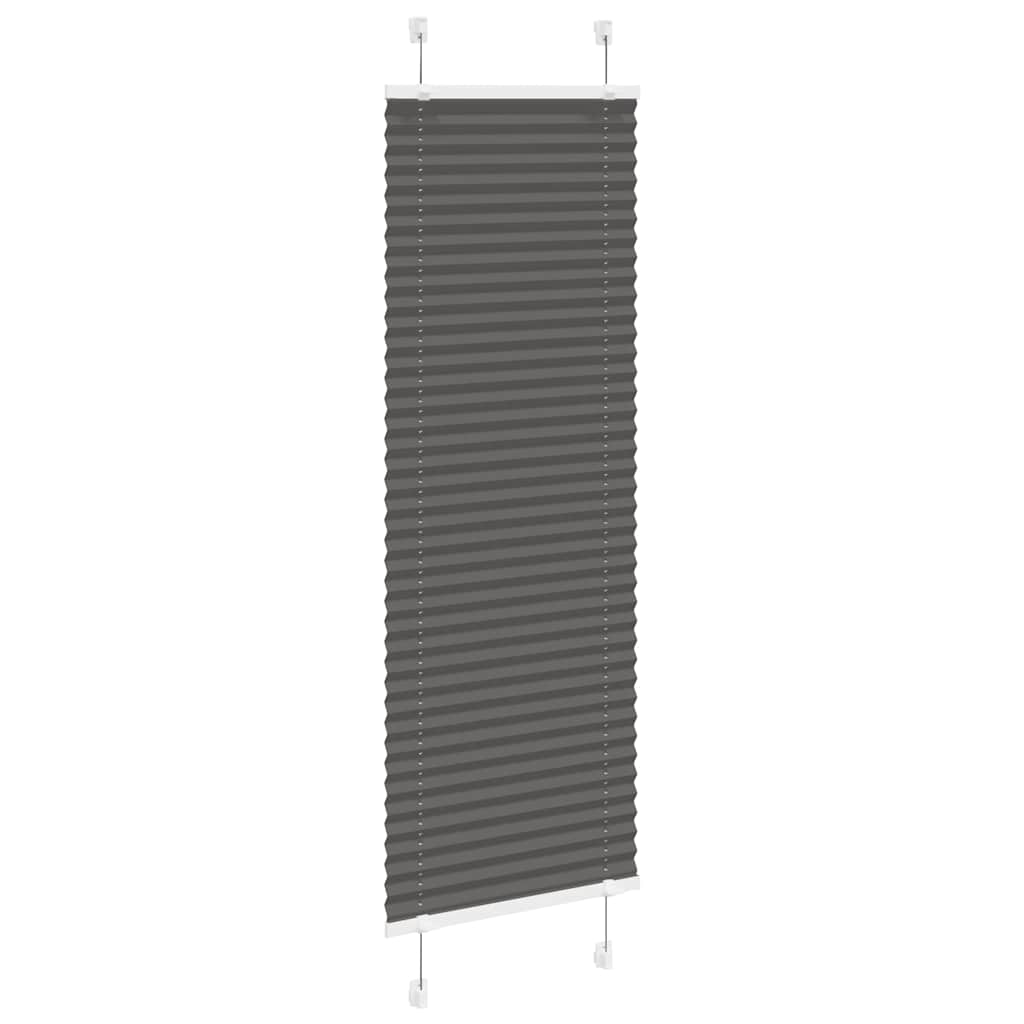 Tenda Plissettata Nera 40x150 cm Larghezza Tessuto 39,4 cm 4015131