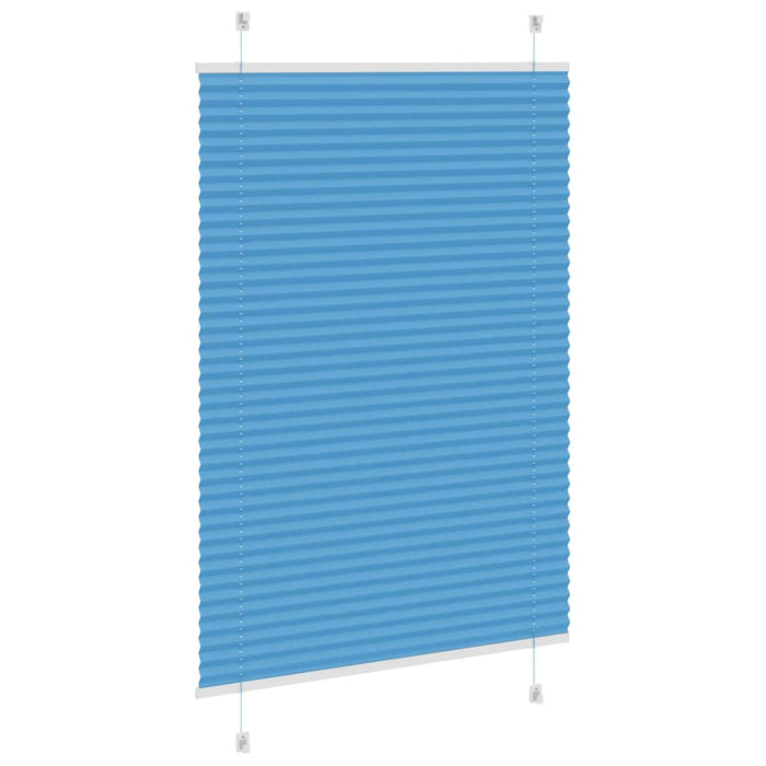 Tenda Plissettata Blu 90x150 cm Larghezza Tessuto 89,4 cm 4015192