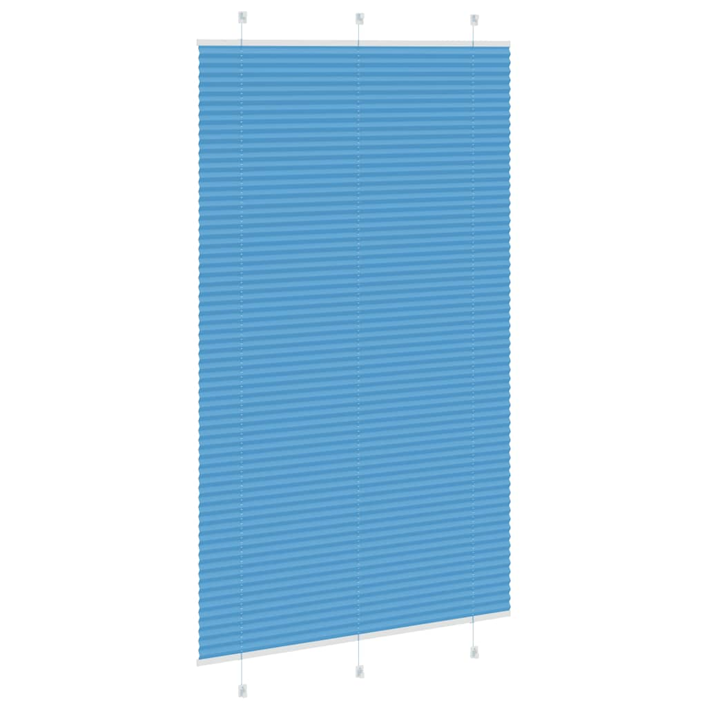 Tenda Plissettata Blu 115x200 cm Larghezza Tessuto 114,4 cm 4015214