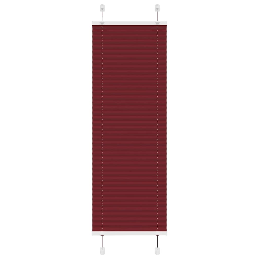 Tenda Plissettata Rosso Bordeaux 40x100 cm Larghezza Tessuto 4015216