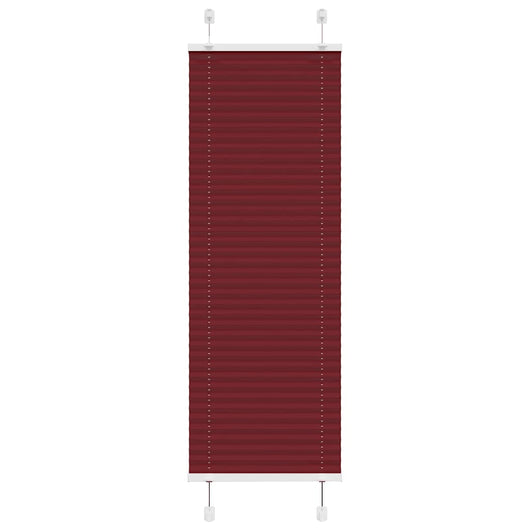 Tenda Plissettata Rosso Bordeaux 40x100 cm Larghezza Tessuto 4015216