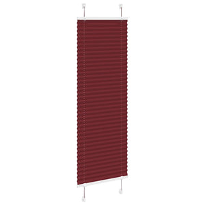 Tenda Plissettata Rosso Bordeaux 40x100 cm Larghezza Tessuto 4015216