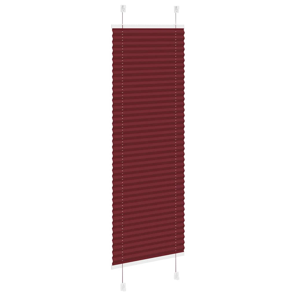 Tenda Plissettata Rosso Bordeaux 40x100 cm Larghezza Tessuto 4015216