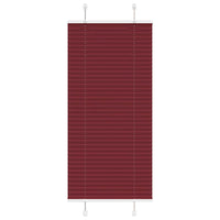 Tenda Plissettata Rosso Bordeaux 55x100 cm Larghezza Tessuto 4015219