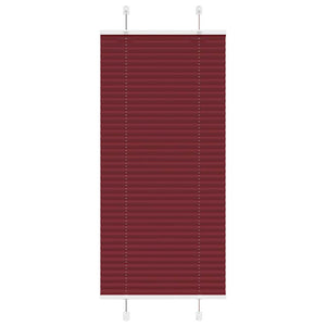 Tenda Plissettata Rosso Bordeaux 55x100 cm Larghezza Tessuto 4015219