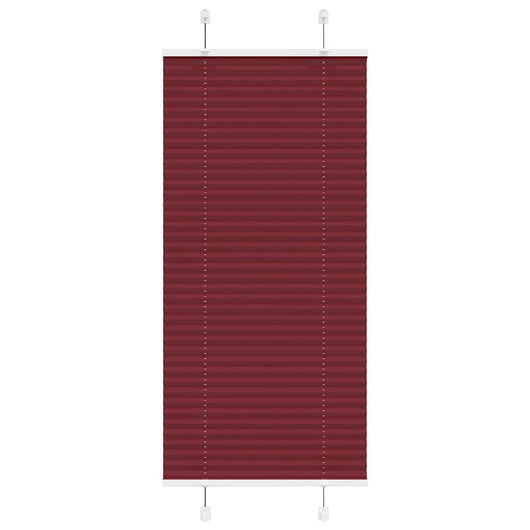 Tenda Plissettata Rosso Bordeaux 55x100 cm Larghezza Tessuto 4015219