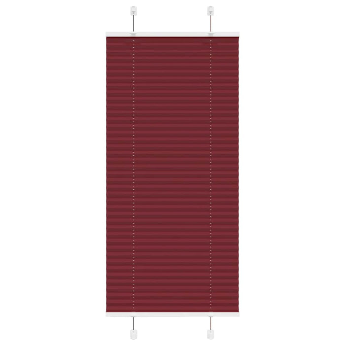 Tenda Plissettata Rosso Bordeaux 55x100 cm Larghezza Tessuto 4015219