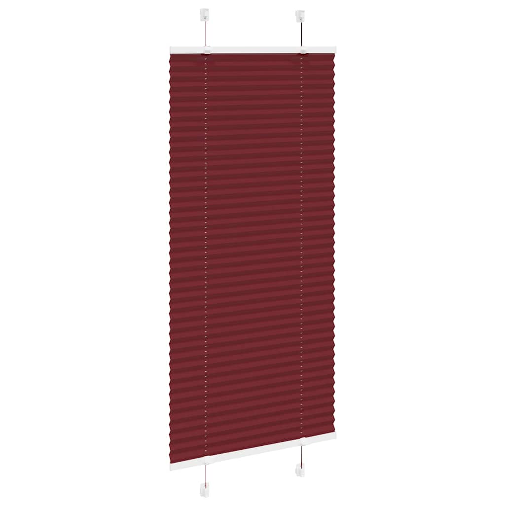 Tenda Plissettata Rosso Bordeaux 55x100 cm Larghezza Tessuto 4015219