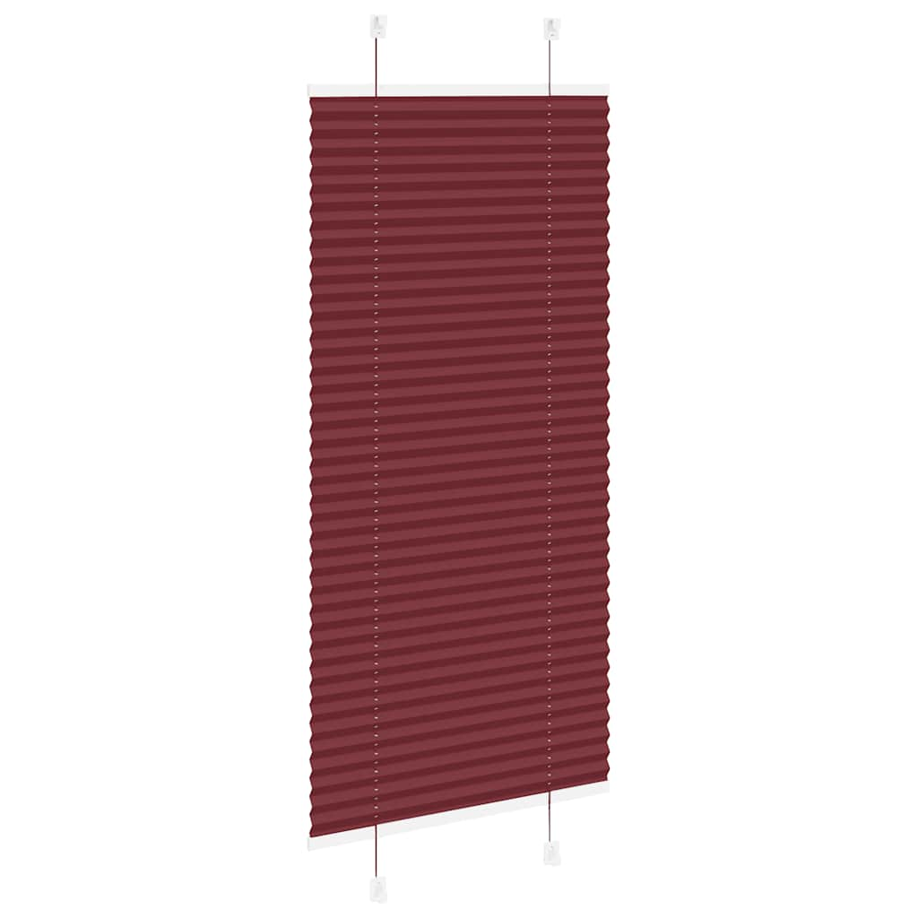 Tenda Plissettata Rosso Bordeaux 55x100 cm Larghezza Tessuto 4015219