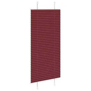 Tenda Plissettata Rosso Bordeaux 55x100 cm Larghezza Tessuto 4015219