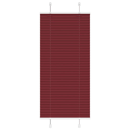 Tenda Plissettata Rosso Bordeaux 65x100 cm Larghezza Tessuto 4015221