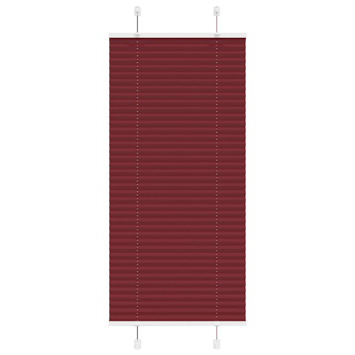 Tenda Plissettata Rosso Bordeaux 65x100 cm Larghezza Tessuto 4015221