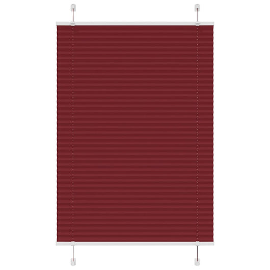 Tenda Plissettata Rosso Bordeaux 90x100 cm Larghezza Tessuto 4015226