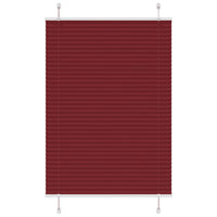 Tenda Plissettata Rosso Bordeaux 100x100 cm Larghezza Tessuto 4015228